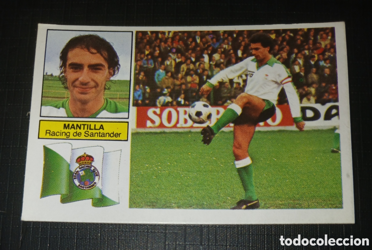 Cromos de f&uacute;tbol: Cromo Mantilla Racing de Santander Ed. Este Liga 1982 1983 82-83 Sin pegar, nunca pegado