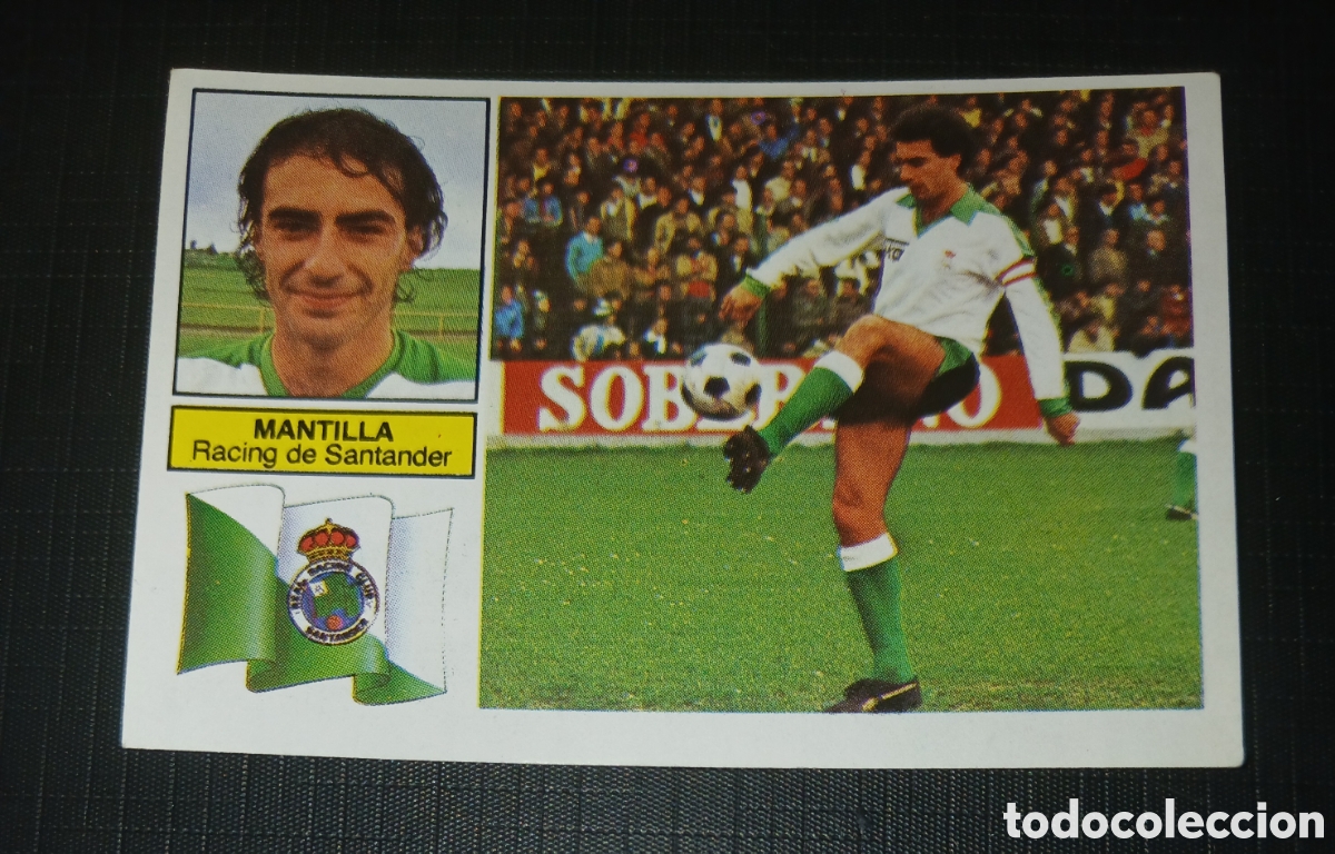 Cromos de f&uacute;tbol: Cromo Mantilla Racing de Santander Ed. Este Liga 1982 1983 82-83 Sin pegar, nunca pegado