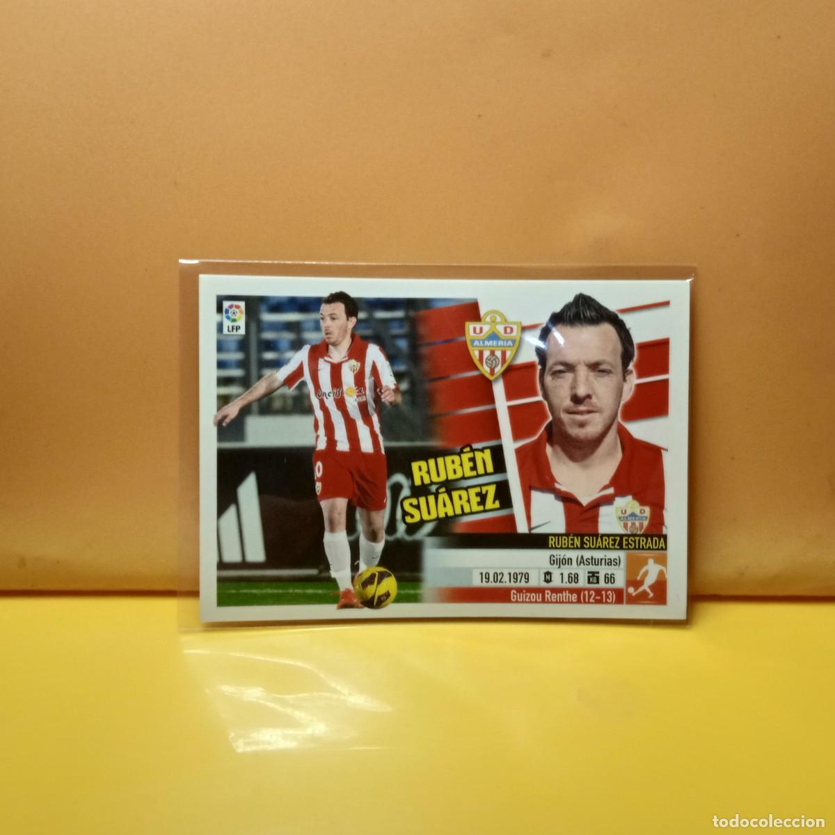 Cromos de f&uacute;tbol: EDICIONES ESTE: 2013 2014 13 14 U.D ALMER&Iacute;A RUB&Eacute;N SU&Aacute;REZ 14A 14 A