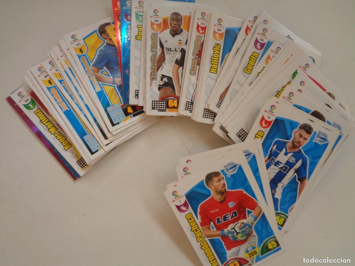 Cromos de f&uacute;tbol: LOTE DE 83 TRADING CARD DE FUTBOL ADRENALYN , CROMOS LIGA 2017 - 18