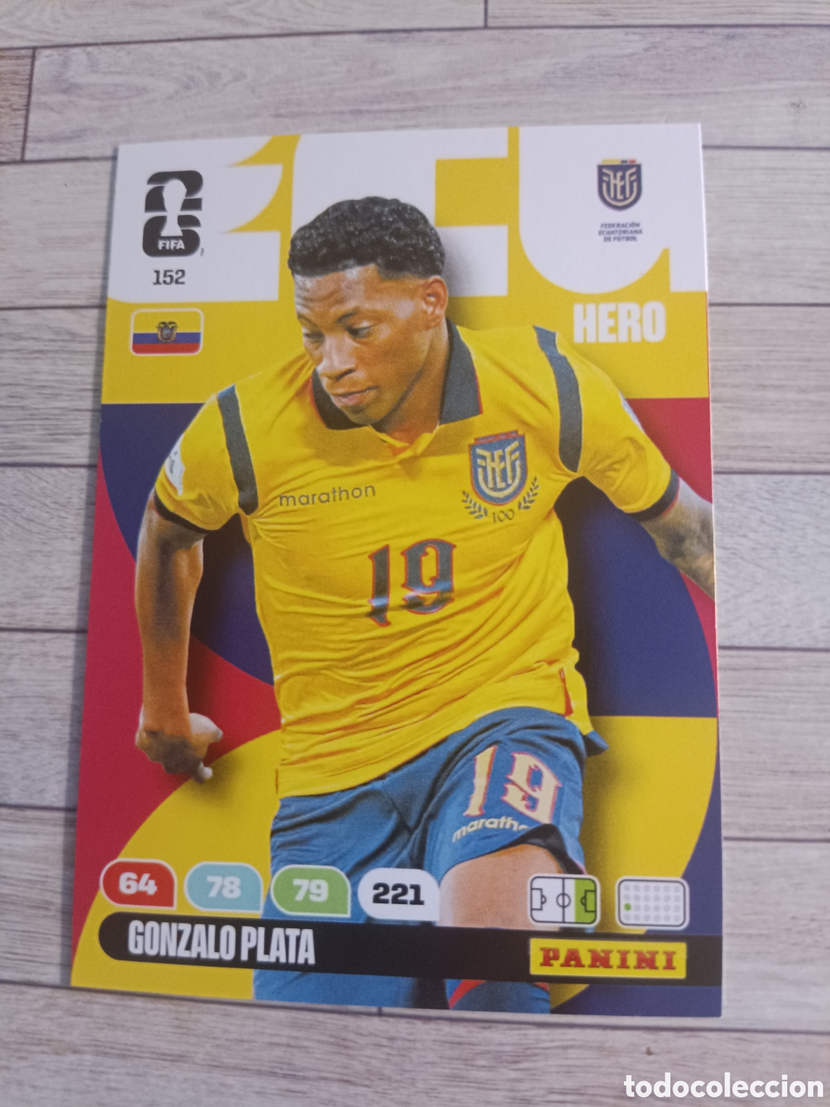 Cromos de f&uacute;tbol: 152 GONZALO PLATA ECUADOR HERO ADRENALYN XL MUNDIAL FIFA WORLD CUP 2026 PANINI