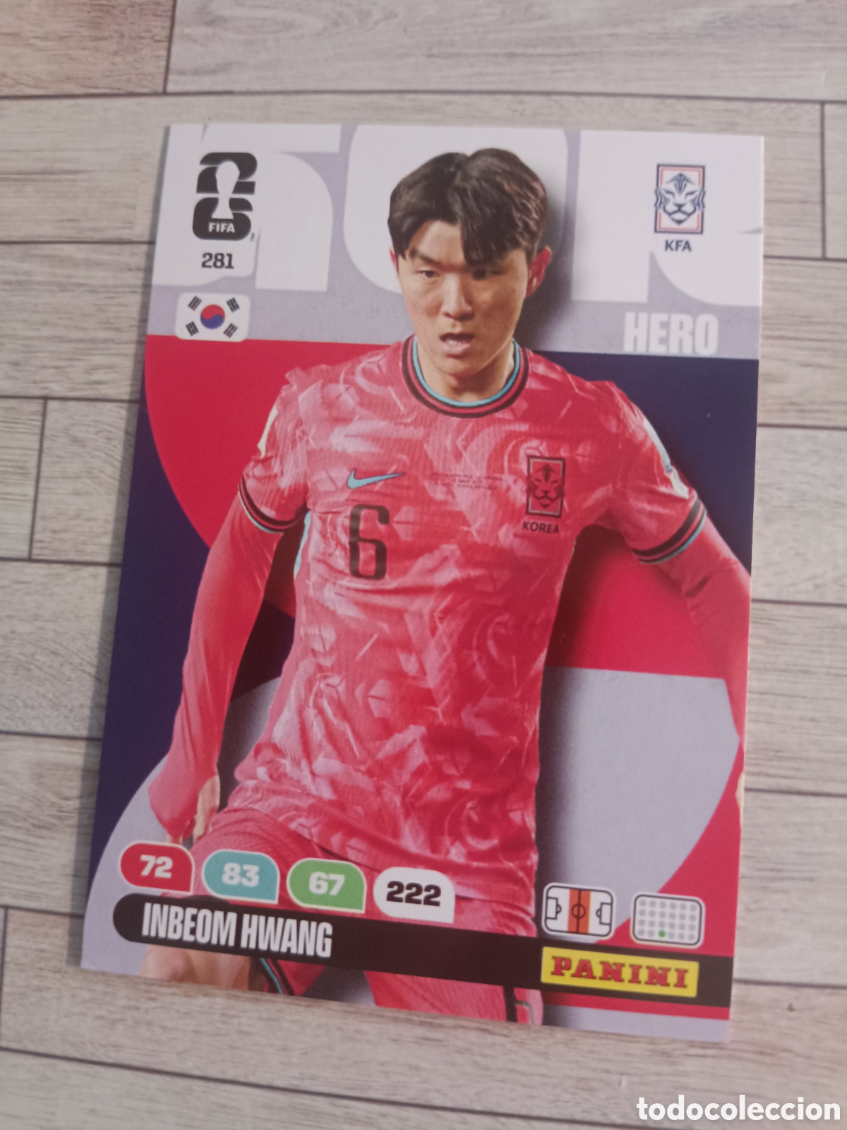 Cromos de f&uacute;tbol: 281 INBEOM HWANG KOREA COREA HERO ADRENALYN XL MUNDIAL FIFA WORLD CUP 2026 PANINI