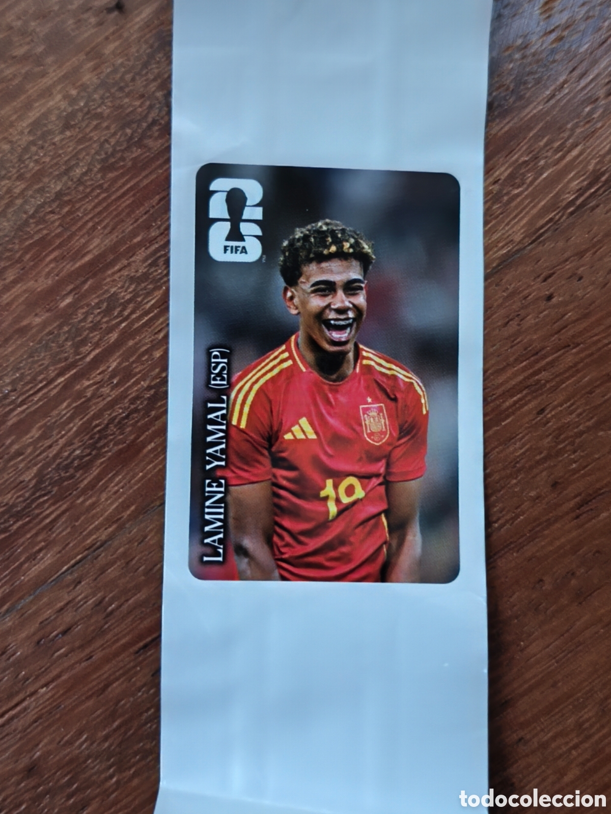 Cromos de f&uacute;tbol: LAMINE YAMAL ESPA&Ntilde;A CROMO STICKER PROMOCI&Oacute;N COCA-COLA MUNDIAL FIFA WORLD CUP 2026
