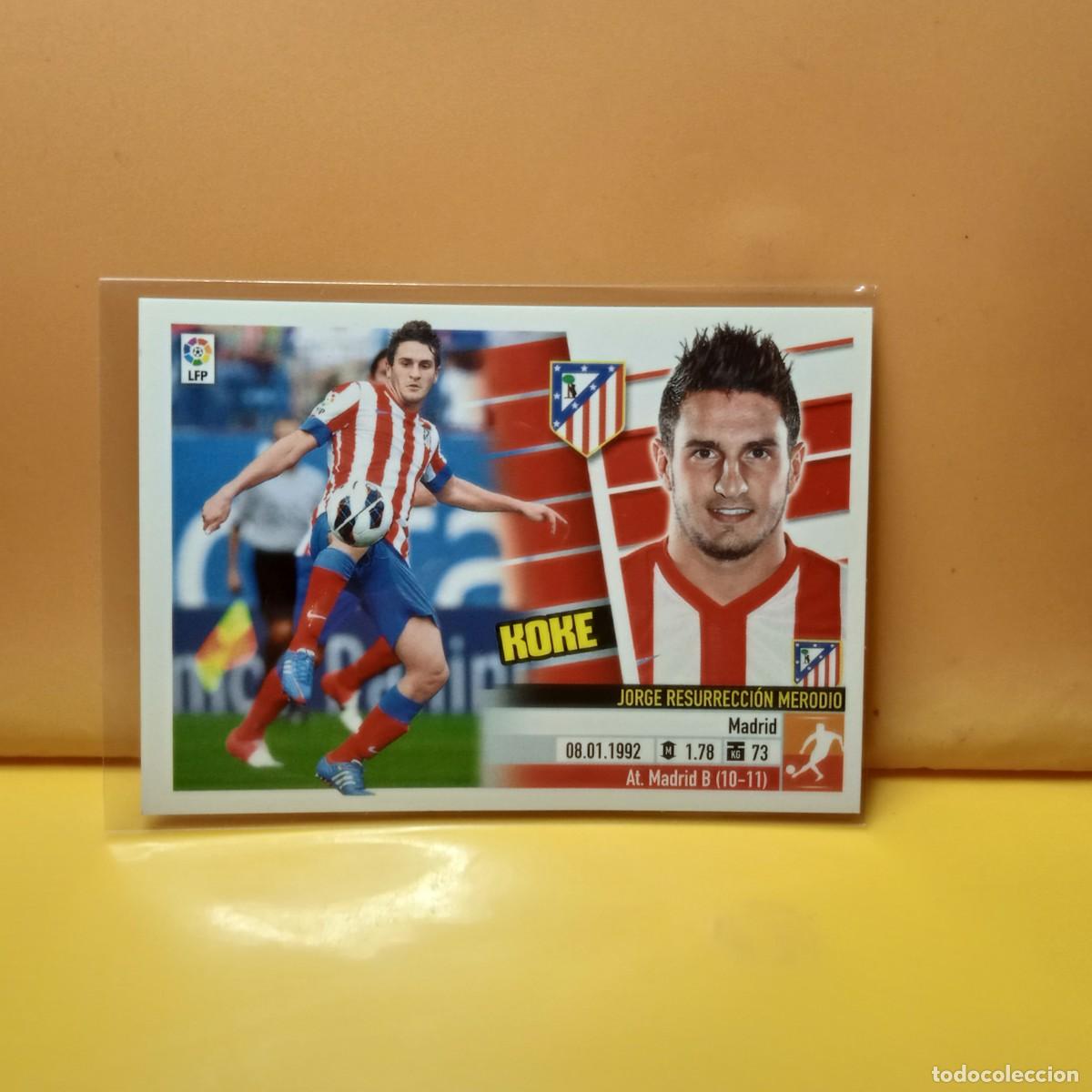 Cromos de f&uacute;tbol: EDICIONES ESTE: 2013 2014 13 14 ATL&Eacute;TICO DE MADRID KOKE 12
