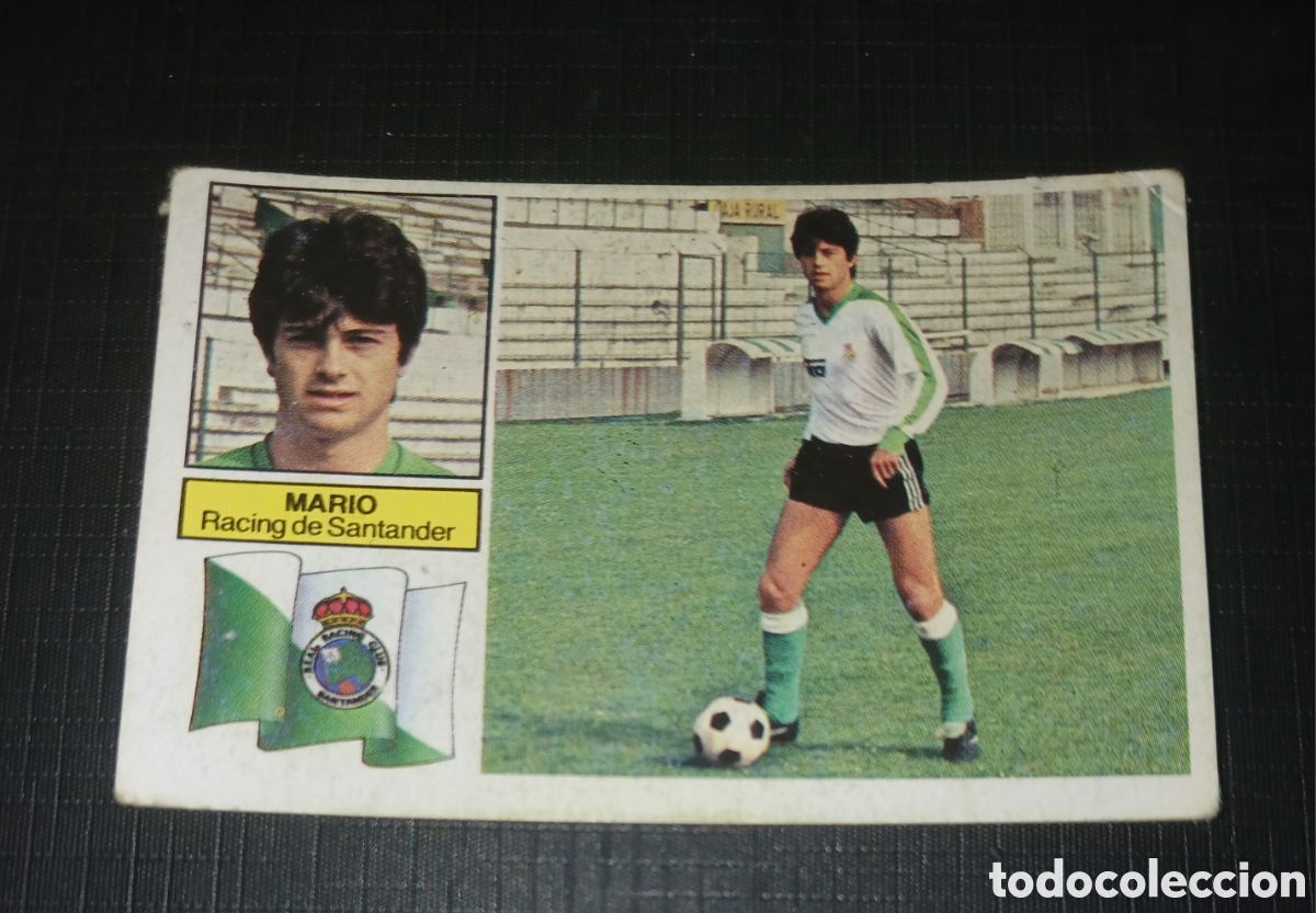 Cromos de f&uacute;tbol: Cromo Mario Racing de Santander Ed. Este Liga 1982 1983 82-83 Sin pegar, nunca pegado