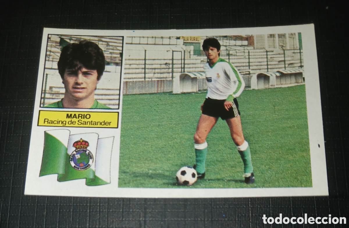 Cromos de f&uacute;tbol: Cromo Mario Racing de Santander Ed. Este Liga 1982 1983 82-83 Sin pegar, nunca pegado