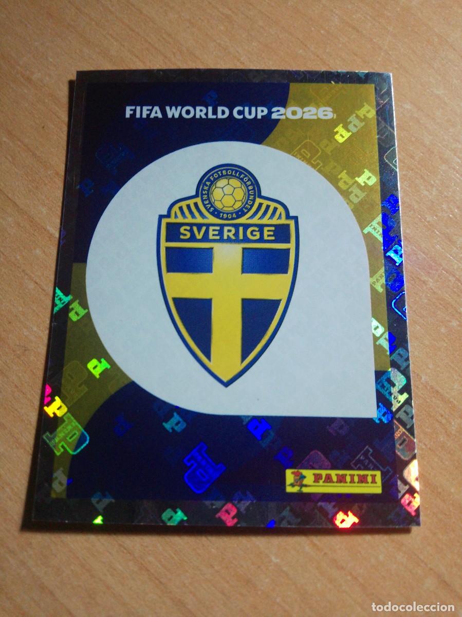 Figurine di Calcio: SWE 1 ESCUDO DE SUECIA MUNDIAL FIFA WORLD CUP 2026 26 PANINI STICKERS NUEVO