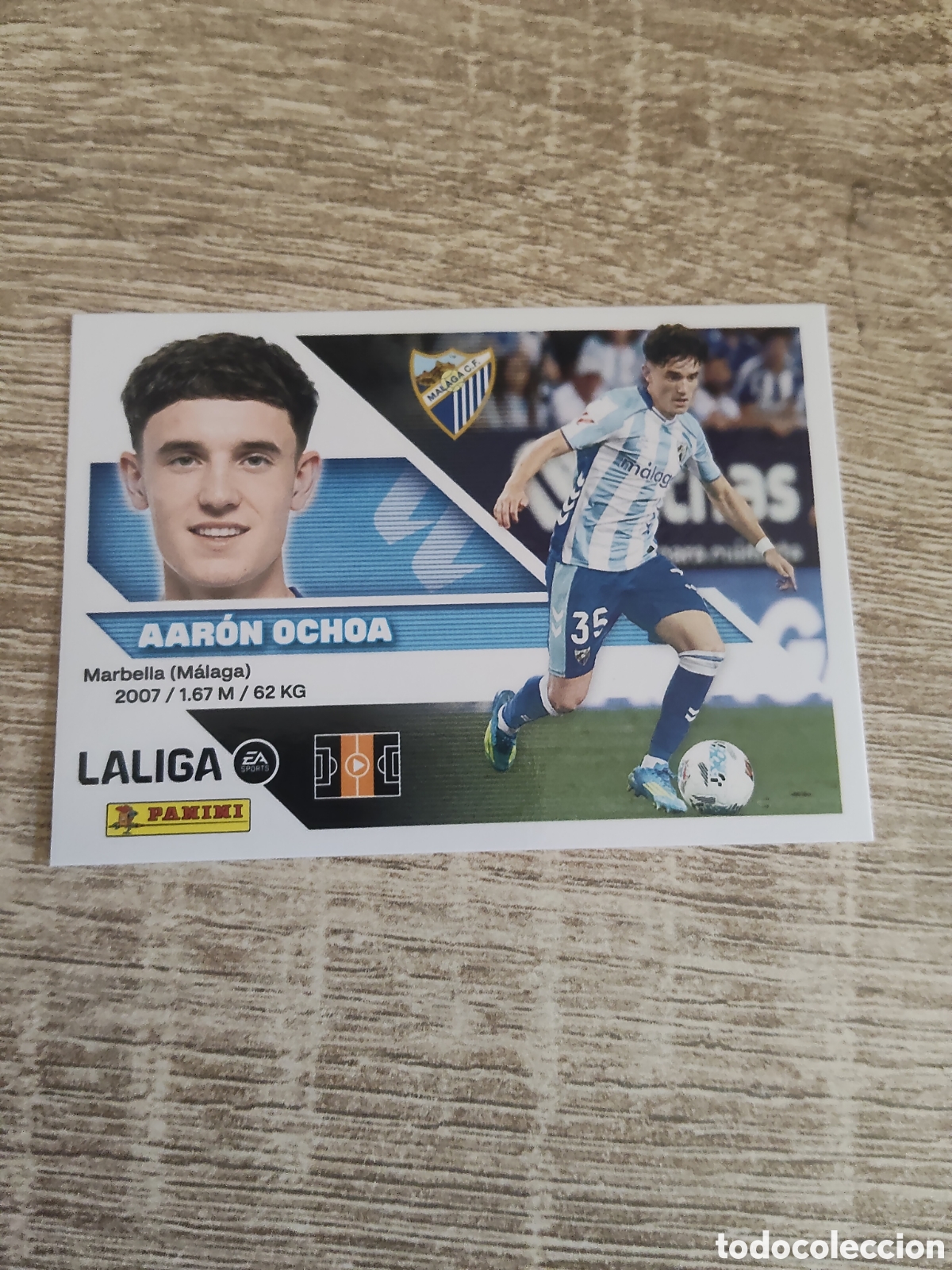 Cromos de f&uacute;tbol: Aar&oacute;n Ochoa M&aacute;laga liga 2026 2027 26 27 ediciones este