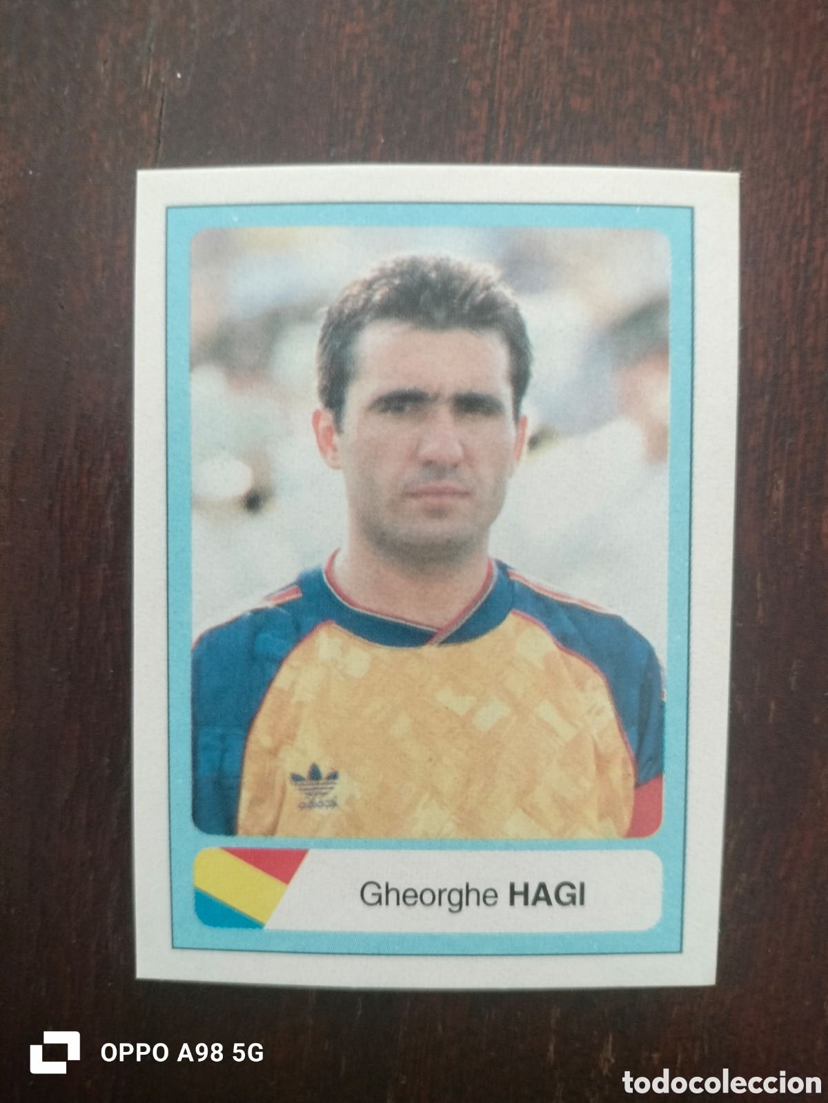 Cromos de f&uacute;tbol: Cromo 365 Hagi Ruman&iacute;a Mundial USA EEUU Estados Unidos 94 1994 Ediciones Estadio