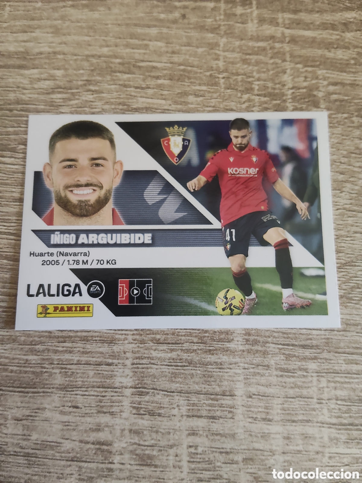 Cromos de f&uacute;tbol: Arguibide Osasuna liga 2026 2027 26 27 ediciones este