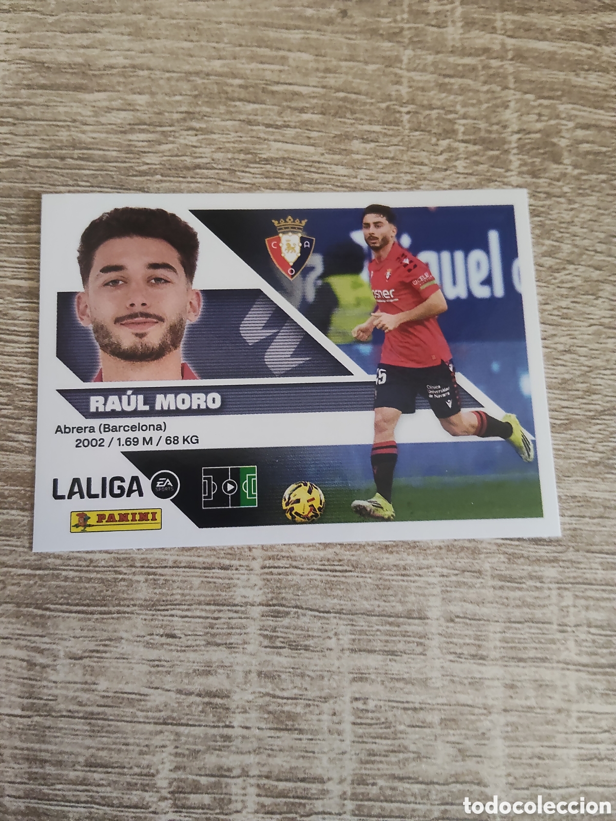 Cromos de f&uacute;tbol: Ra&uacute;l Moro Osasuna liga 2026 2027 26 27 ediciones este