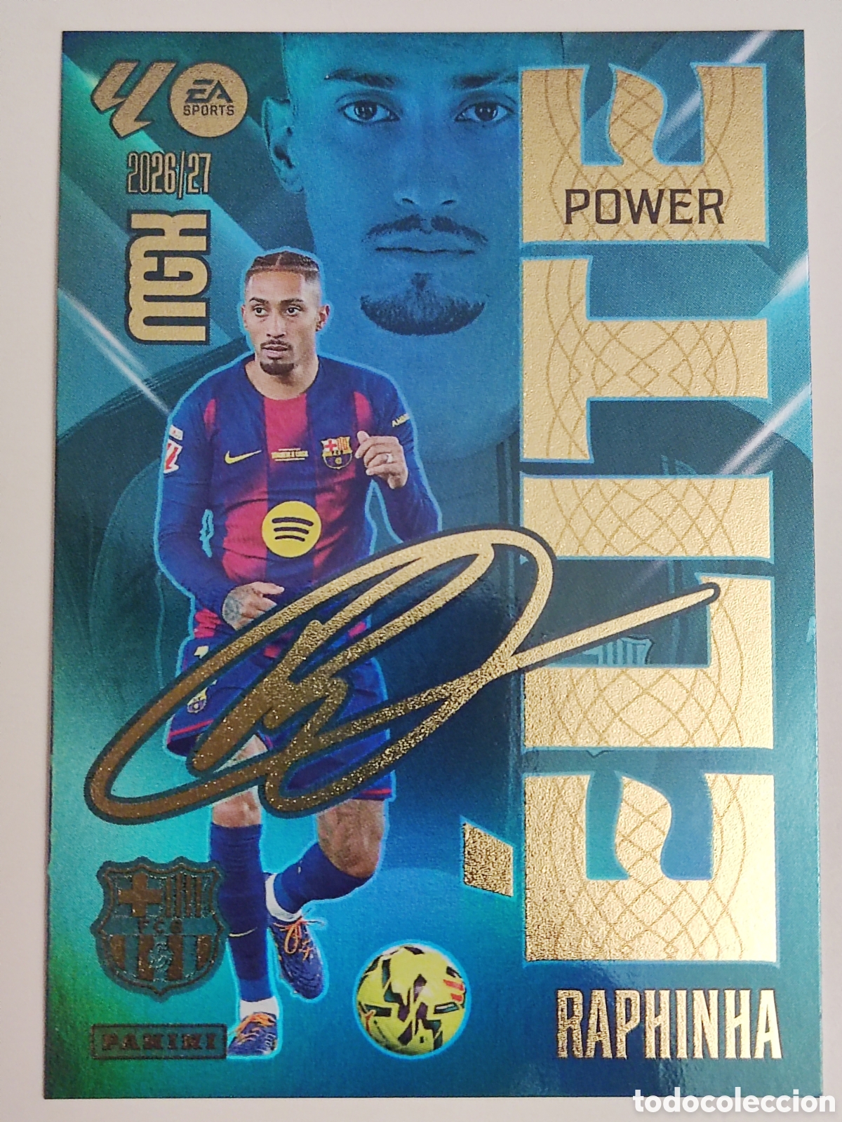 Cromos de f&uacute;tbol: Raphinha Elite power Mgk 26 27