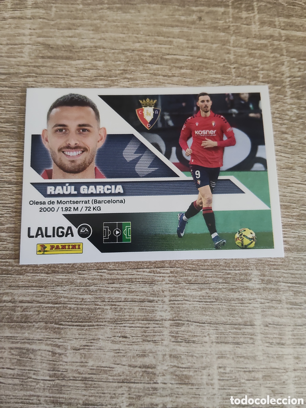 Cromos de f&uacute;tbol: Ra&uacute;l Garc&iacute;a Osasuna liga 2026 2027 26 27 ediciones este