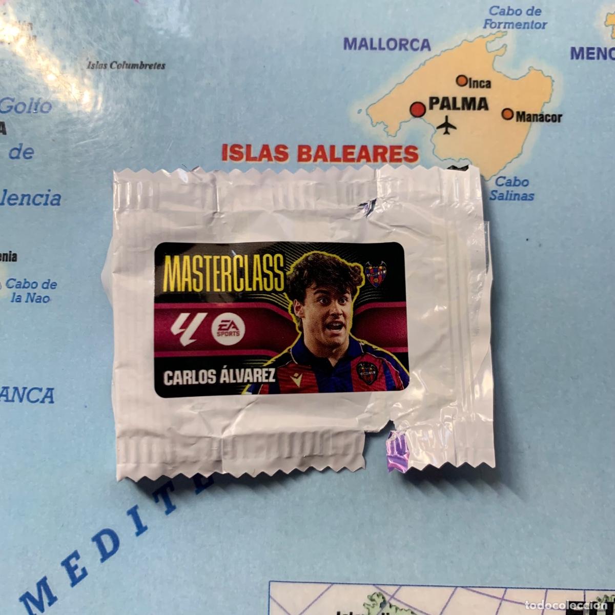 Cromos de f&uacute;tbol: Cromo chicle Masterclas Carlos &Aacute;lvarez del Levante liga este 26-27 2026-2027