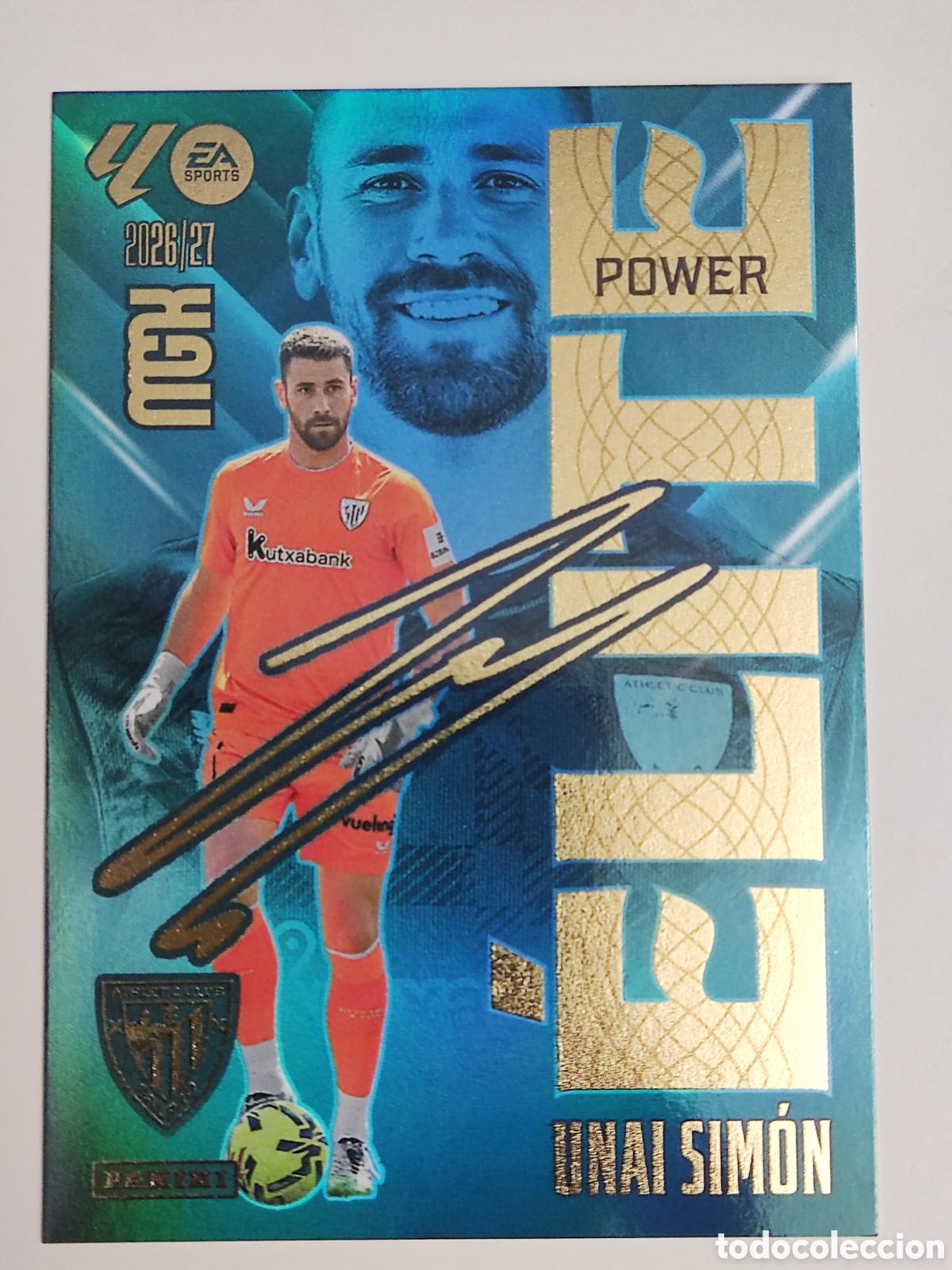 Cromos de f&uacute;tbol: Unai Simon Elite power Mgk 26 27