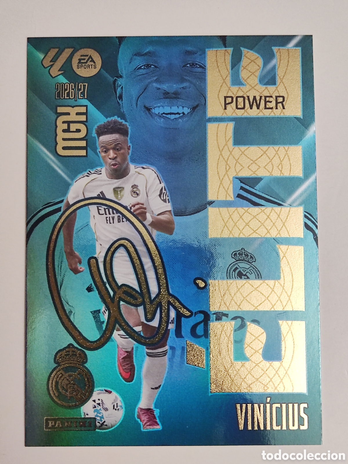 Cromos de f&uacute;tbol: Vini Jr Elite power Mgk 26 27