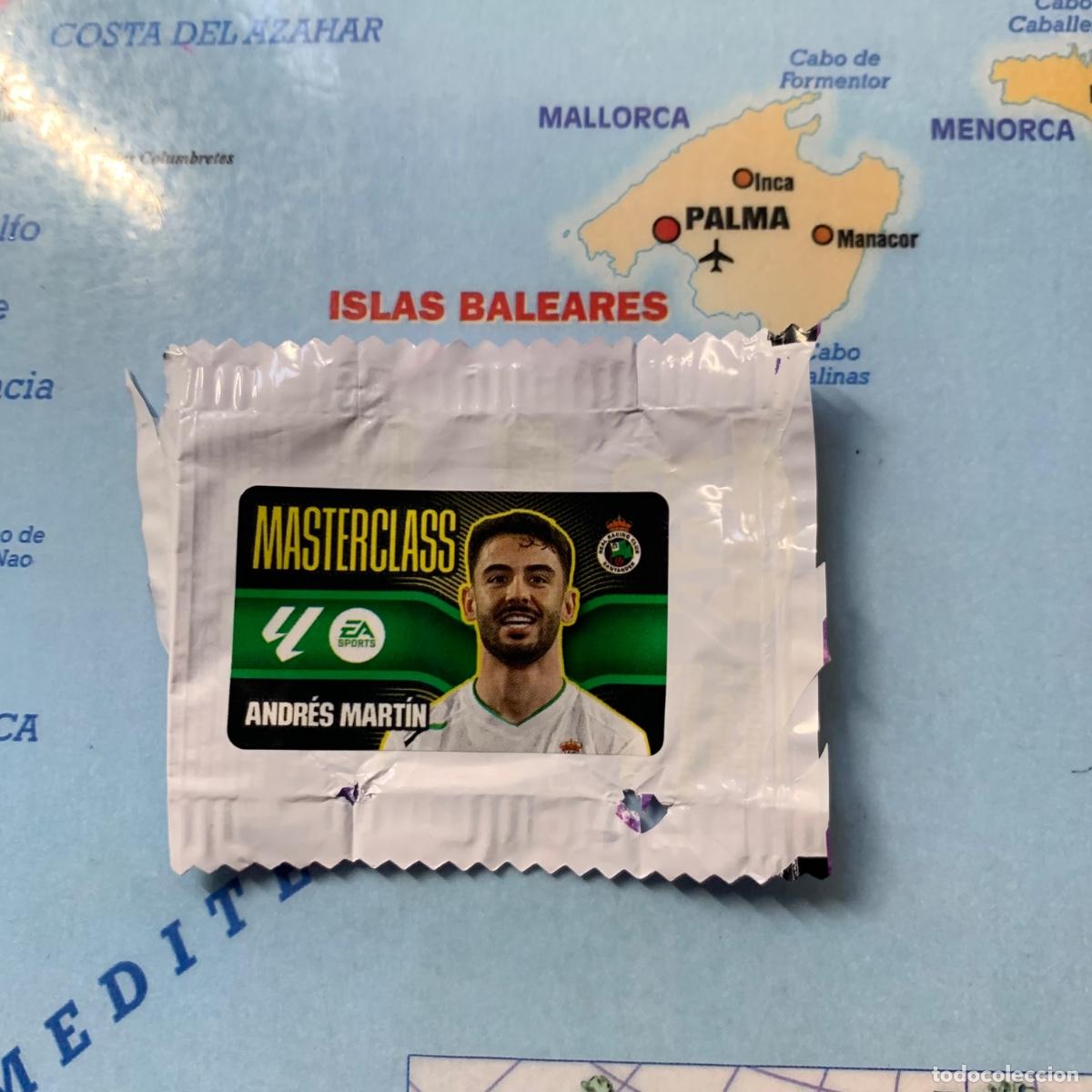 Cromos de f&uacute;tbol: Cromo chicle Masterclas Andr&eacute;s Mart&iacute;n Del Racing de Santander liga este 26-27 2026-2027