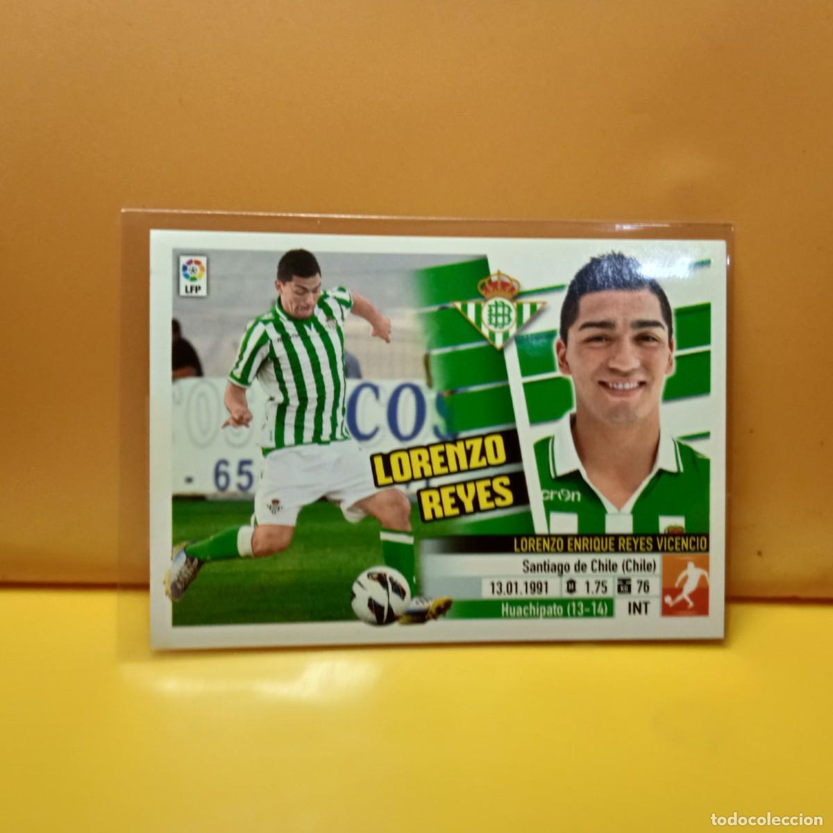 Cromos de f&uacute;tbol: EDICIONES ESTE: 2013 2014 13 14 REAL BETIS LORENZO REYES 8
