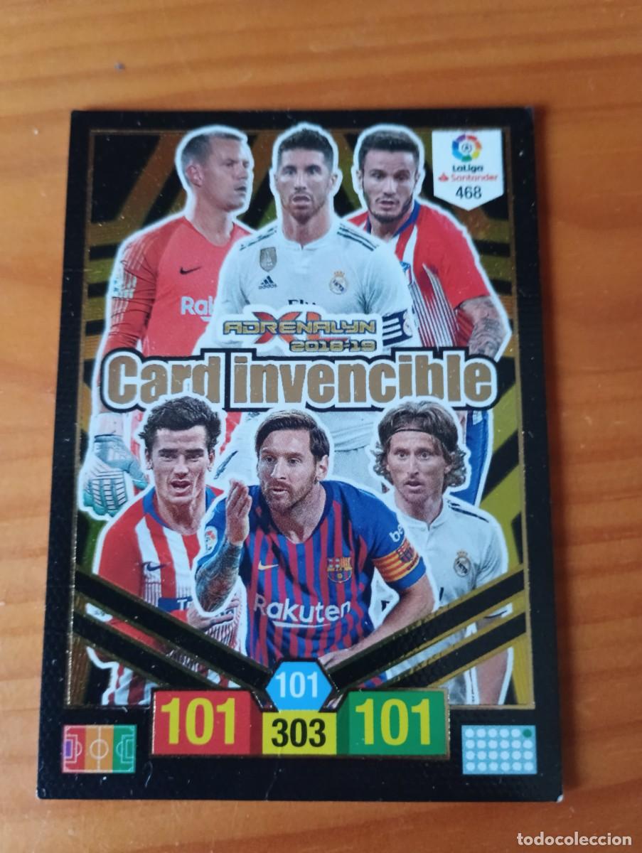 Cromos de f&uacute;tbol: CARD INVENCIBLE N&ordm; 468 (MESSI GRIEZMANN MODRIC) ADRENALYN XL 2018 2019 18 19 PANINI