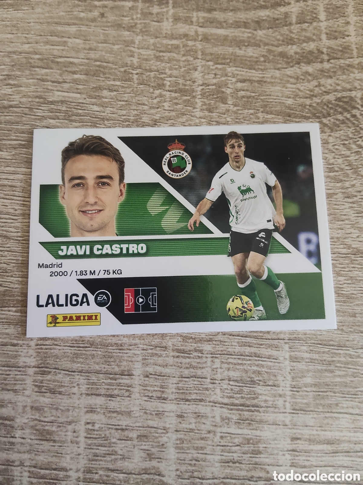 Cromos de f&uacute;tbol: Javi Castro Racing de Santander liga 2026 2027 26 27 ediciones este