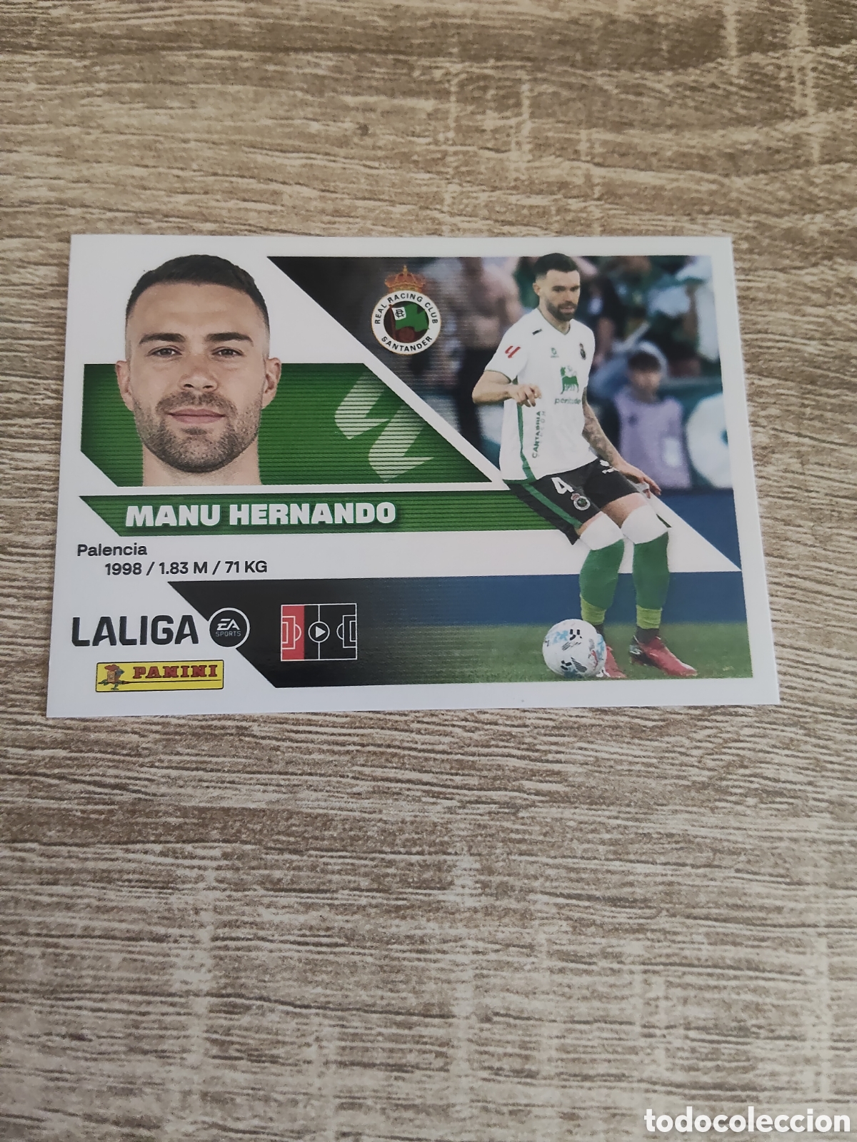 Cromos de f&uacute;tbol: Manu Hernando Racing de Santander liga 2026 2027 26 27 ediciones este