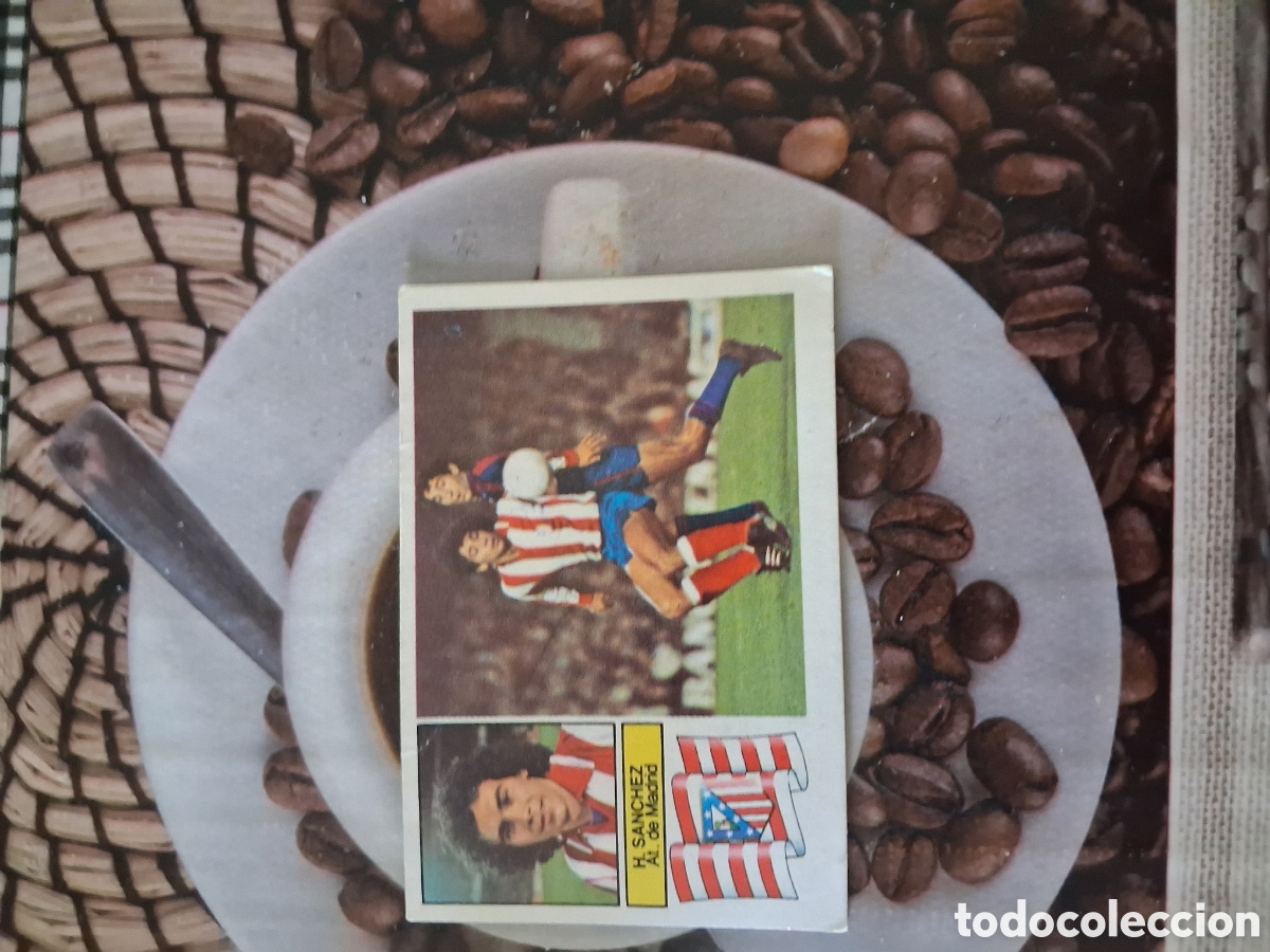 Cromos de f&uacute;tbol: Liga este 82 83 hugo S&aacute;nchez del Atl&eacute;tico de Madrid recuperado del &aacute;lbum ver fotos