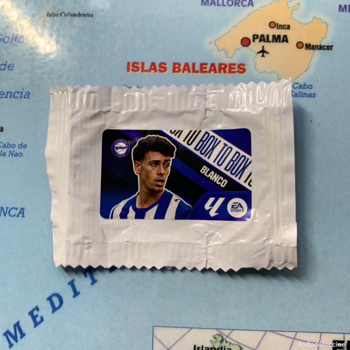 Cromos de f&uacute;tbol: Cromo chicle Box To Box Blanco Del Alav&eacute;s liga este 26-27 2026-2027