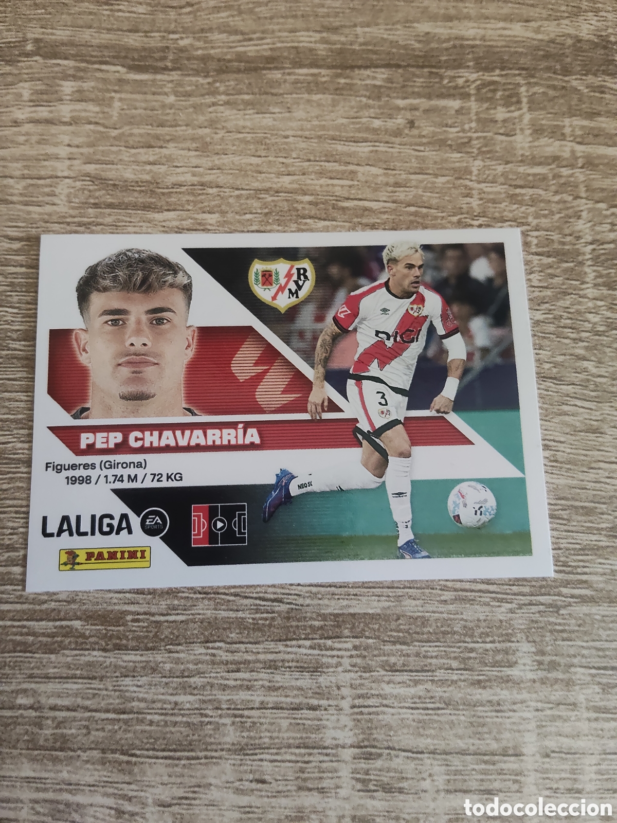 Cromos de f&uacute;tbol: Pep Chavarr&iacute;a Rayo Vallecano liga 2026 2027 26 27 ediciones este