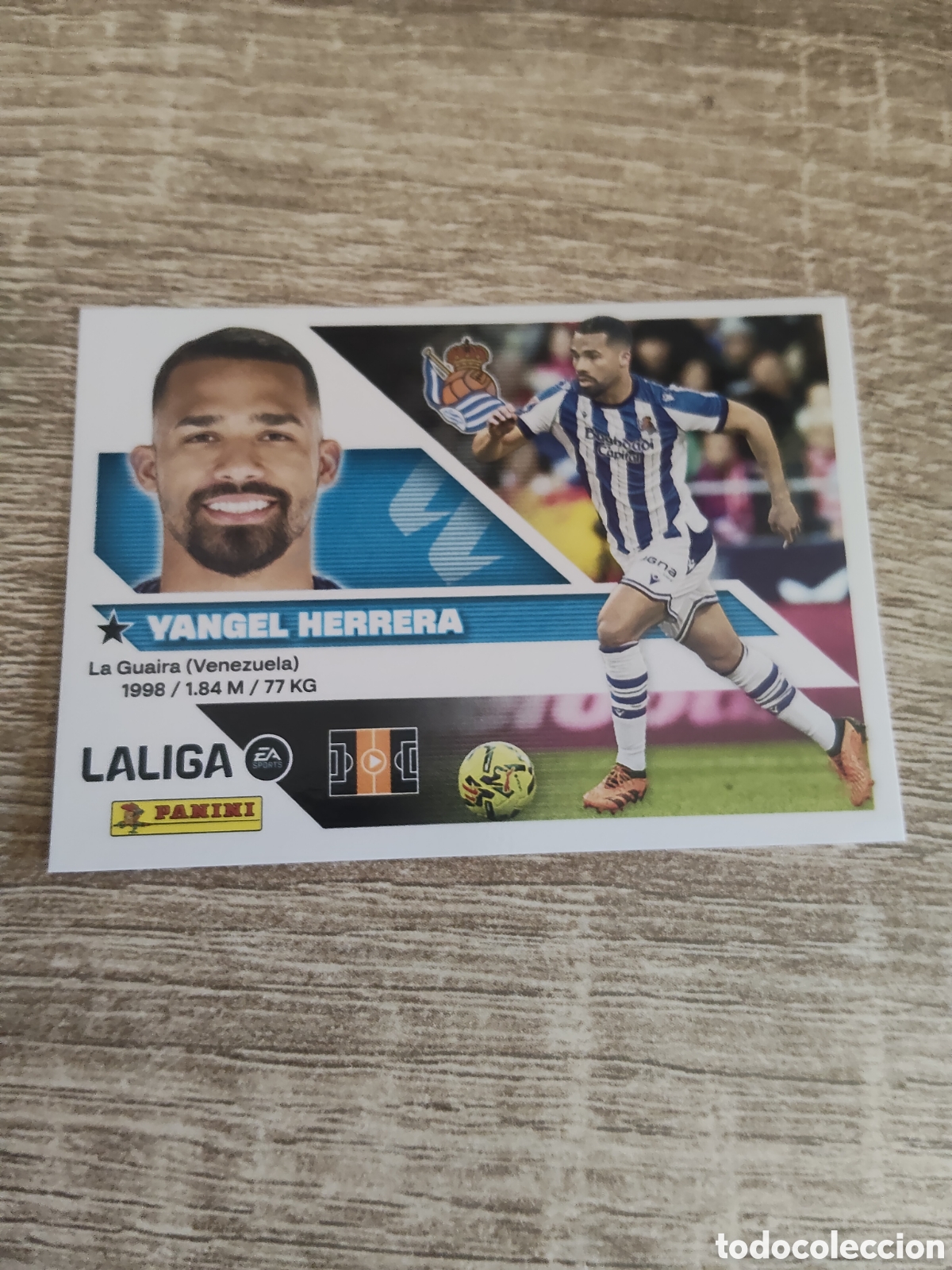 Cromos de f&uacute;tbol: Yangel Herrera Real Sociedad liga 2026 2027 26 27 ediciones este