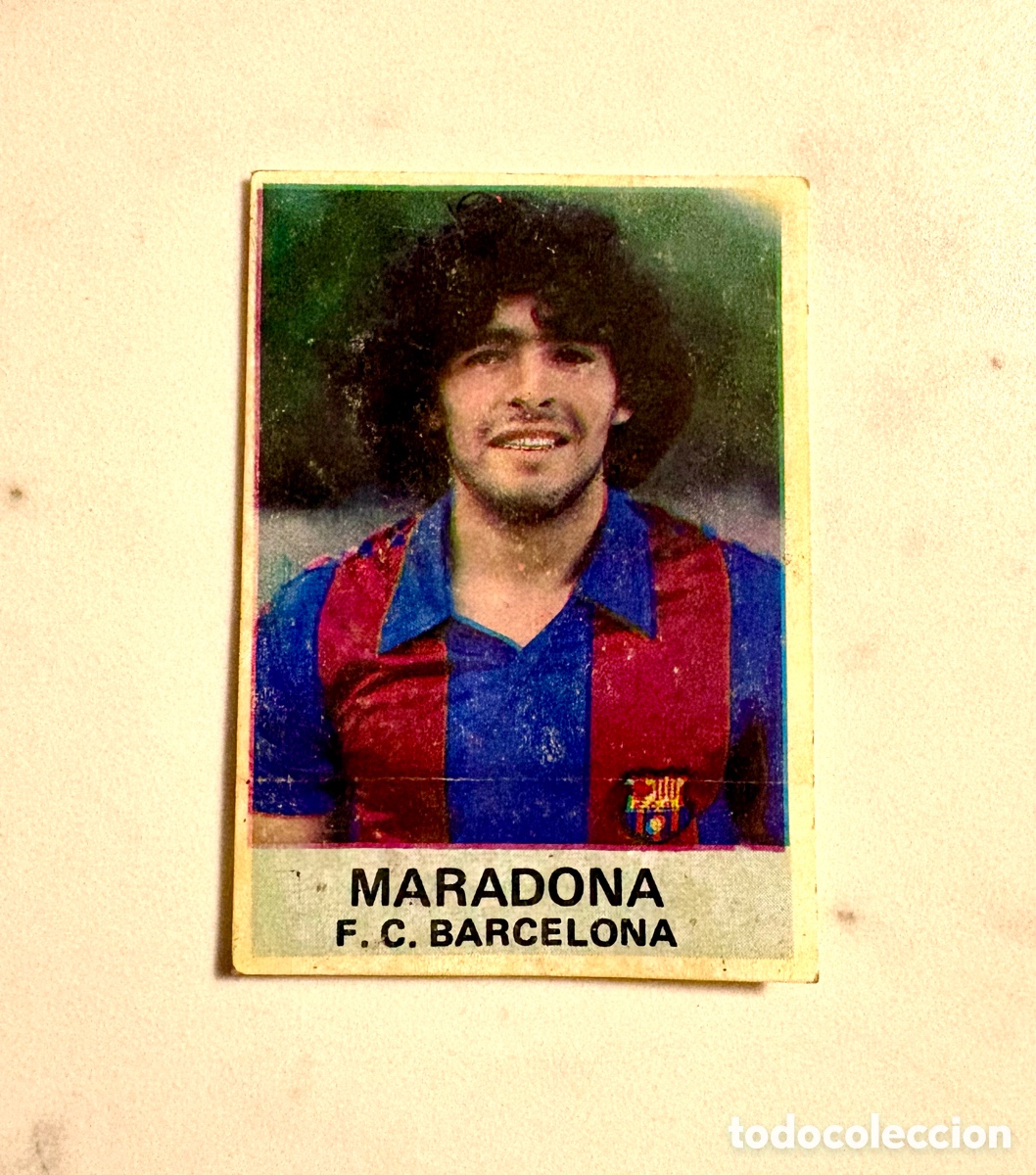 Cromos de f&uacute;tbol: Cromo Maradona F.C. Barcelona 1982-1983 - Ed. Mateo Mirete (Variante Sin N&uacute;mero)