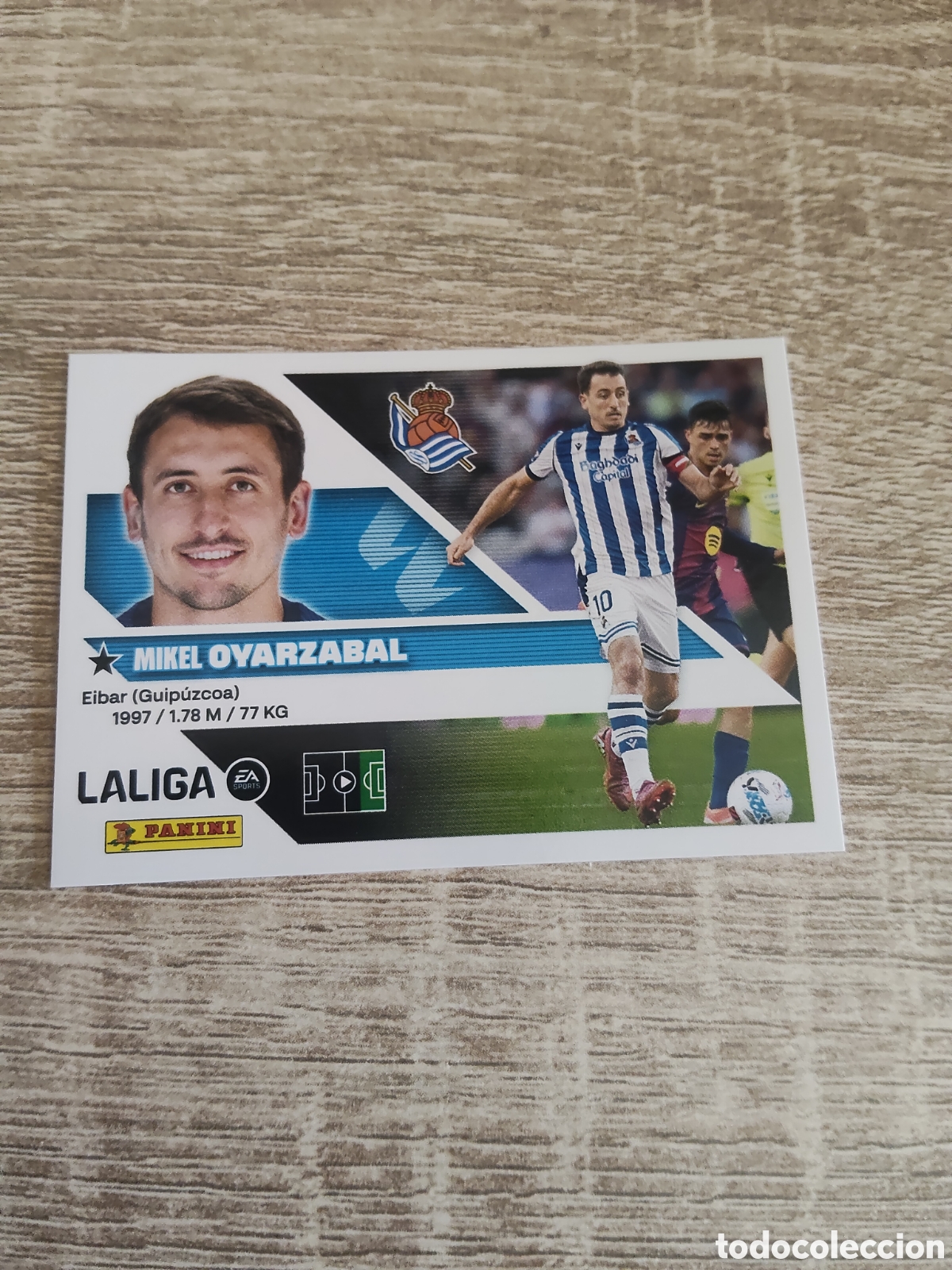 Cromos de f&uacute;tbol: Oyarzabal Real Sociedad liga 2026 2027 26 27 ediciones este