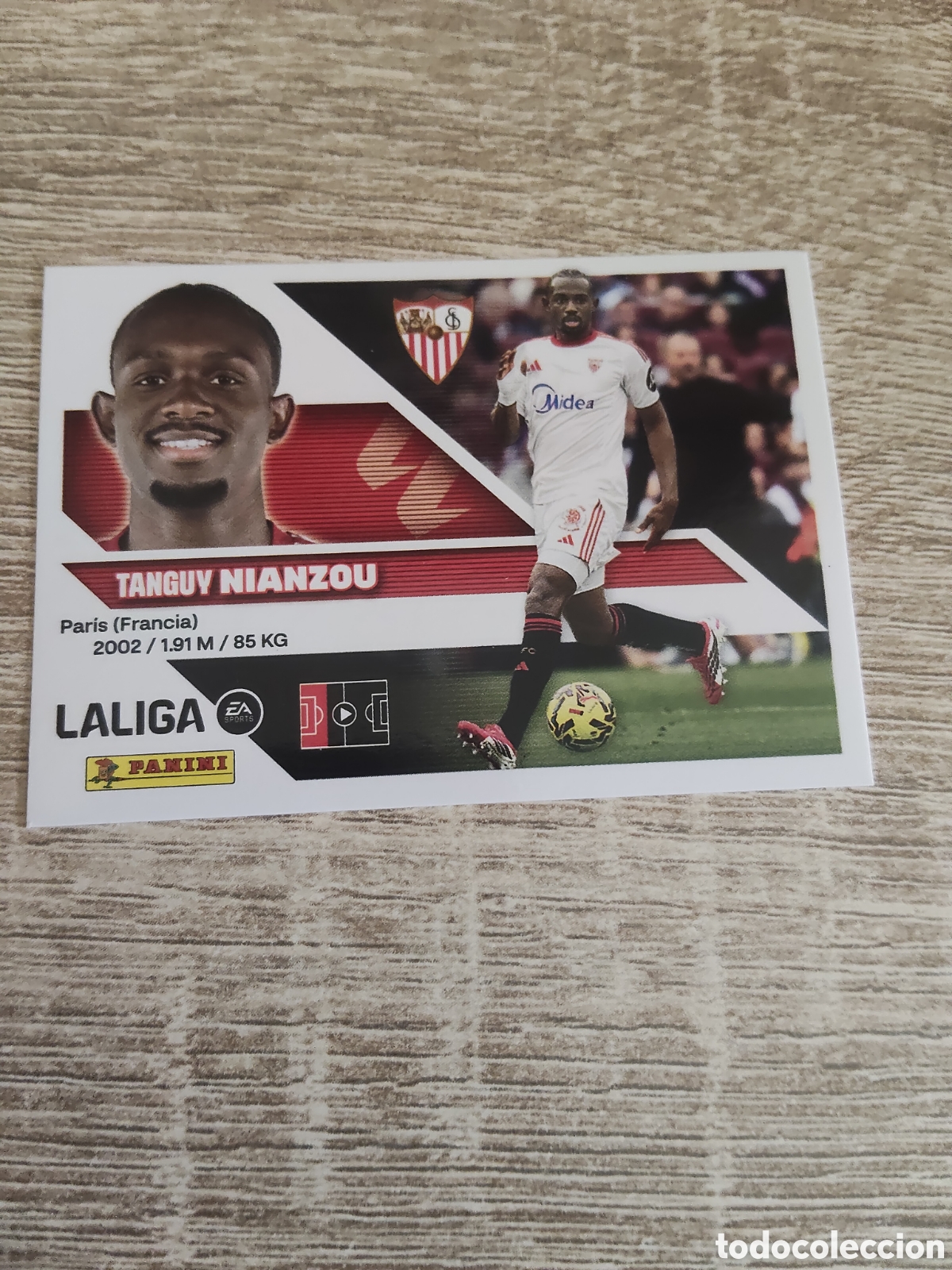 Cromos de f&uacute;tbol: Nianzou Sevilla liga 2026 2027 26 27 ediciones este
