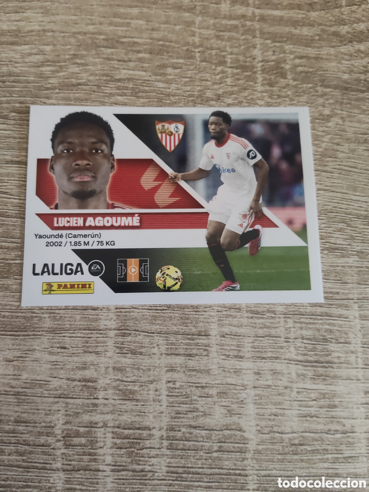 Cromos de f&uacute;tbol: Agoume Sevilla liga 2026 2027 26 27 ediciones este