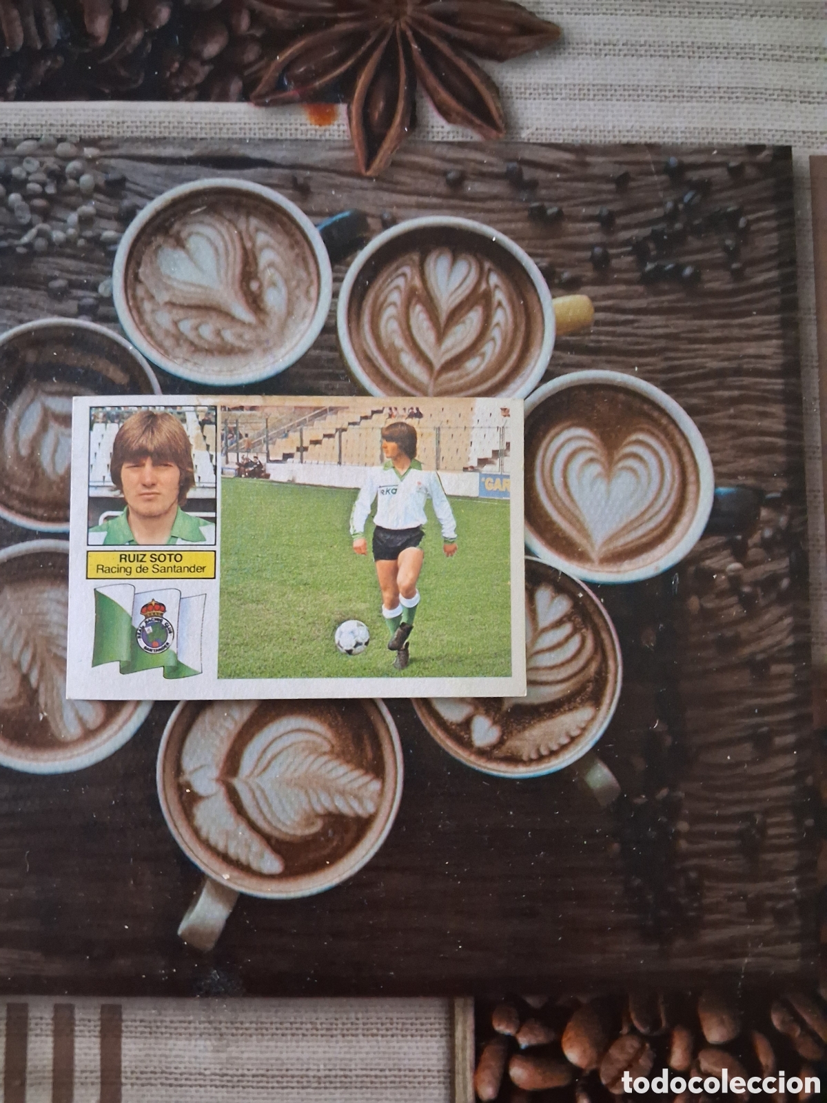 Cromos de f&uacute;tbol: Liga este 82 83 Ruiz soto baja del racing de Santander recuperado del &aacute;lbum ver fotos