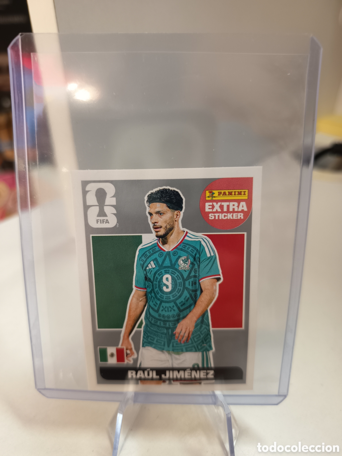 Cromos de f&uacute;tbol: EXTRA STICKER MUNDIAL WORLD CUP 2026 PLATA SILVER RAUL JIMENEZ