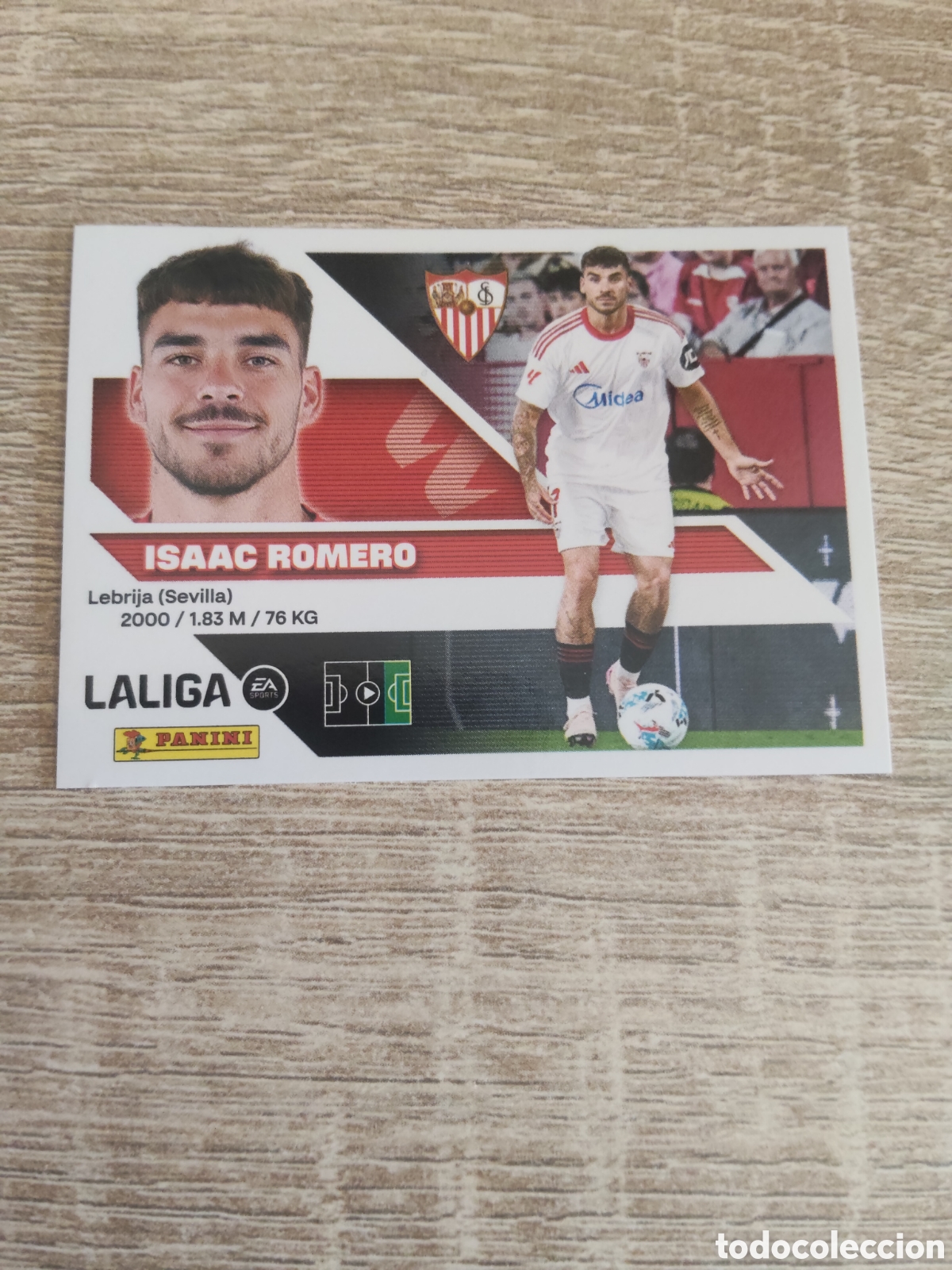 Cromos de f&uacute;tbol: Isaac Romero Sevilla liga 2026 2027 26 27 ediciones este