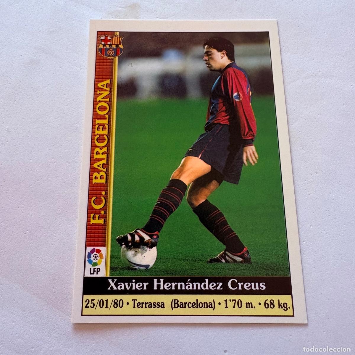 Cromos de f&uacute;tbol: Cromo card mundicromo 1999-2000 rookie xavi 18