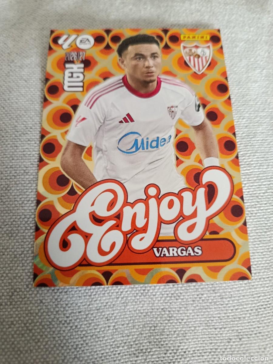 Cromos de f&uacute;tbol: Megacracks 26/27. 387- Vargas. Sevilla. Enjoy.