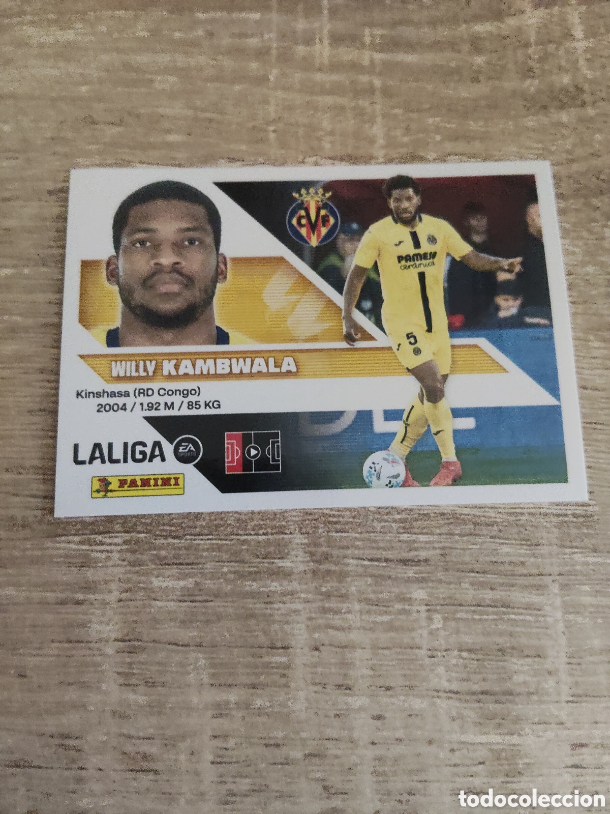 Cromos de f&uacute;tbol: Kambwala Villarreal liga 2026 2027 26 27 ediciones este