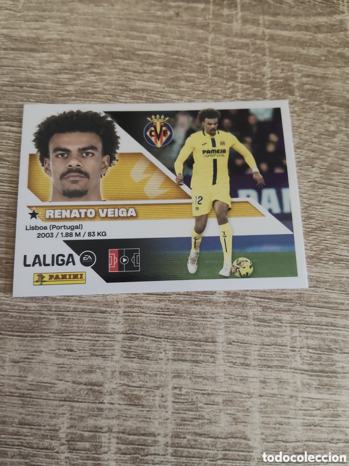 Cromos de f&uacute;tbol: Renato Veiga Villarreal liga 2026 2027 26 27 ediciones este