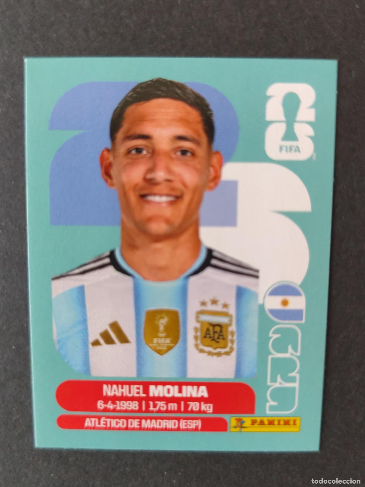 Cromos de f&uacute;tbol: ARG3 NAHUEL MOLINA 3 ARGENTINA MUNDIAL FIFA WORLD CUP 2026 STICKER PANINI SIN PEGAR