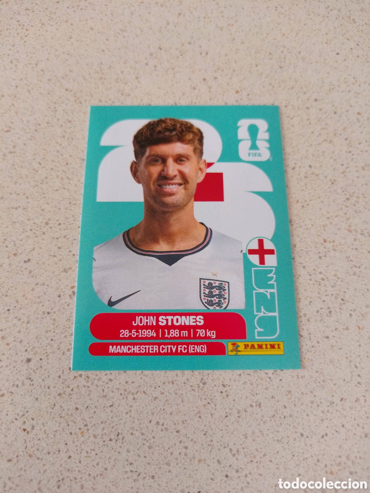 Cromos de f&uacute;tbol: CROMO NUMERO 3 STONES INGLATERRA. MUNDIAL 2026. PANINI.