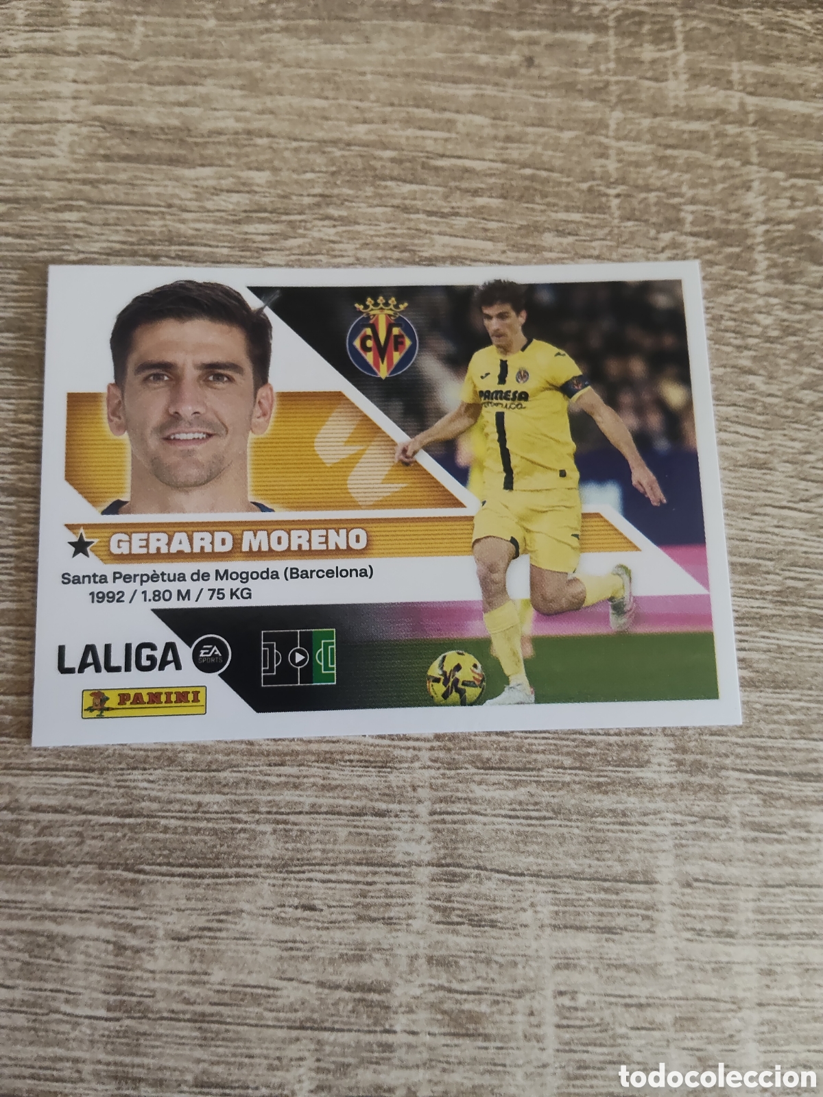 Cromos de f&uacute;tbol: Gerard Moreno Villarreal liga 2026 2027 26 27 ediciones este