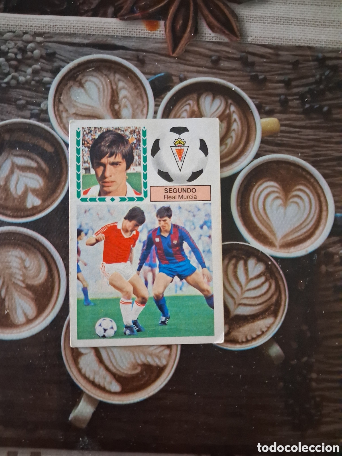 Cromos de f&uacute;tbol: Liga este 83 84 segundo fichaje N 38 del Murcia recuperado del &aacute;lbum ver fotos