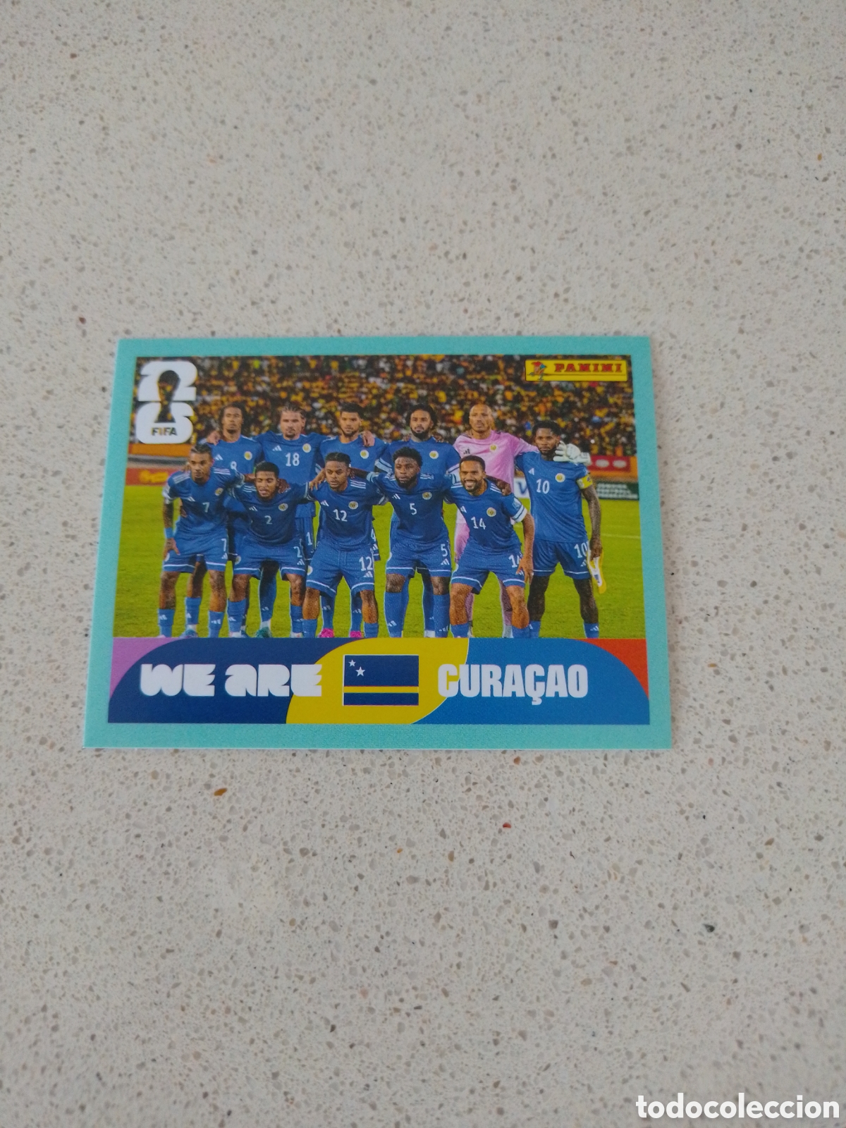 Football Stickers: CROMO NUMERO 13 EQUIPO CURAZAO. MUNDIAL 2026. PANINI.