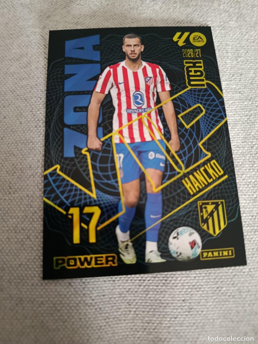 Cartes &agrave; collectionner de Football: Megacracks 26/27. 397P- Hancko. Atl&eacute;tico de Madrid. Zona VIP power.