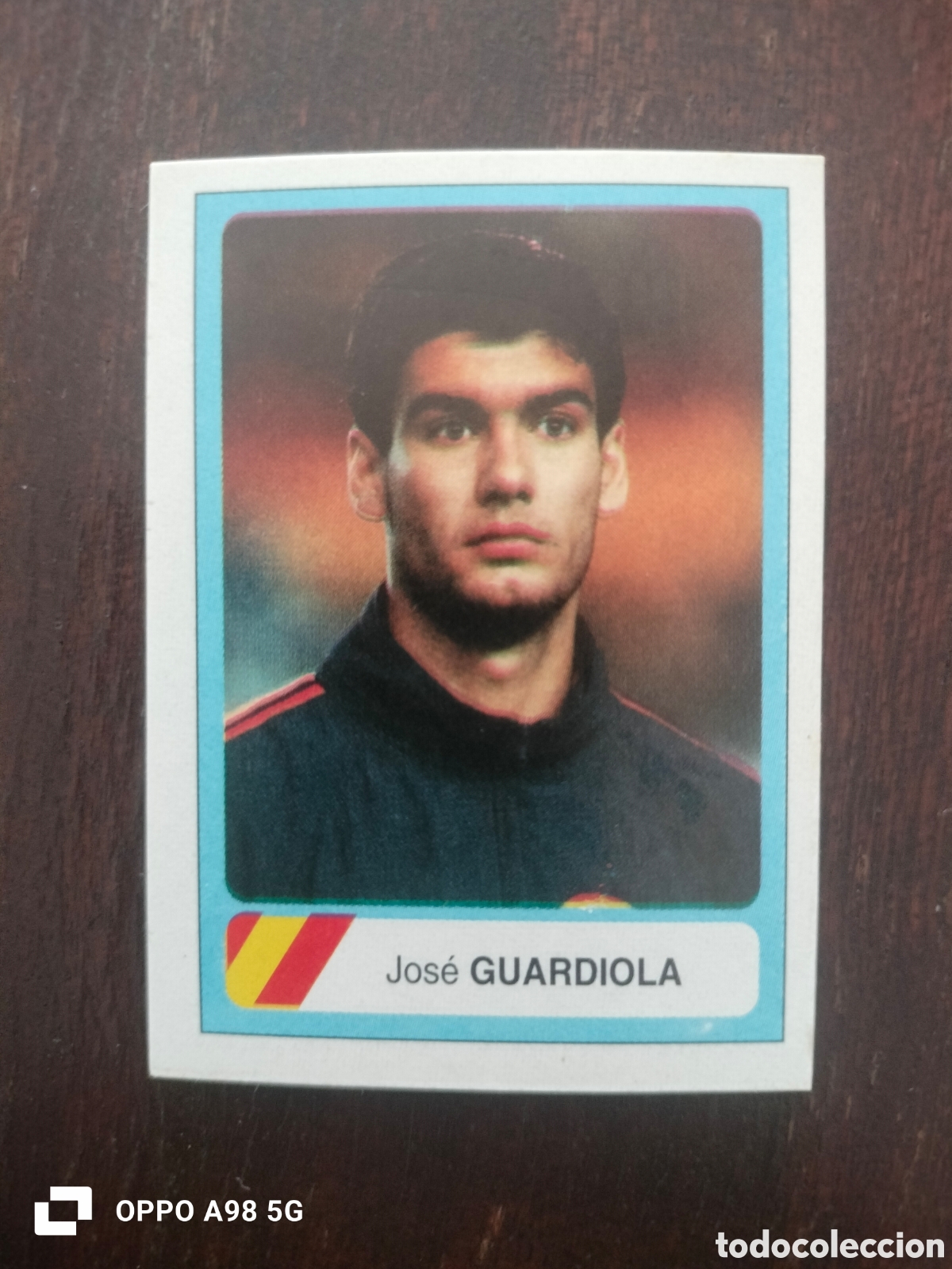 Football Stickers: Cromo 173 Jos&eacute; Guardiola Espa&ntilde;a Mundial USA EEUU Estados Unidos 94 1994 Ediciones Estadio