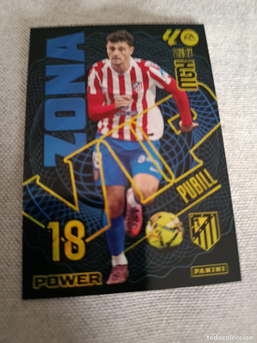 Cartes &agrave; collectionner de Football: Megacracks 26/27. 404P- Pubill. Atl&eacute;tico de Madrid. Zona VIP power.