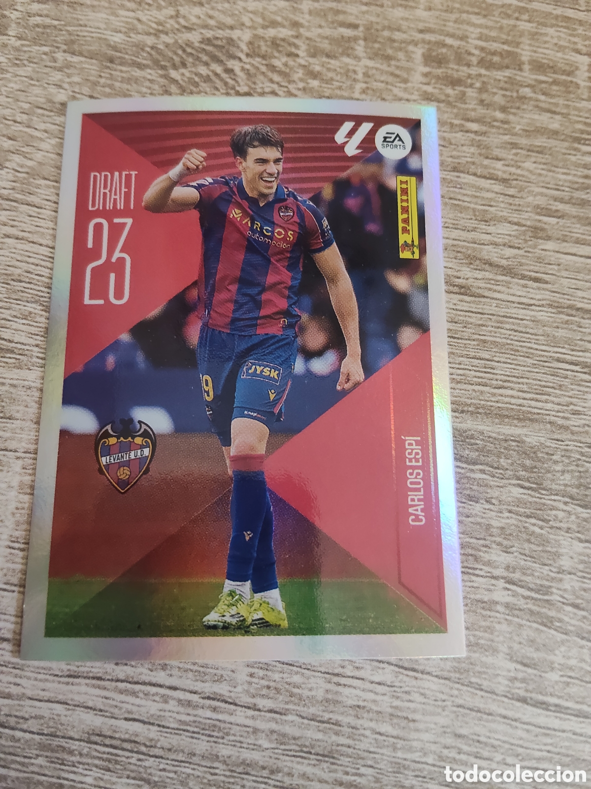 Cromos de f&uacute;tbol: Carlos Espi Levante draft 23 liga 2026 2027 26 27 ediciones este