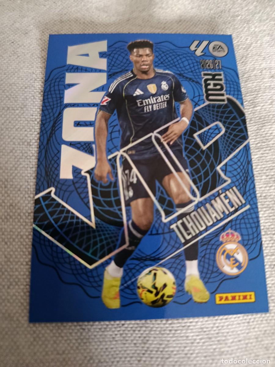 Cromos de f&uacute;tbol: Megacracks 26/27. 405- Tchouameni. Real Madrid. Zona VIP.